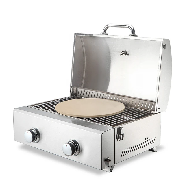 Pizza Oven Propane Gas Outside Desktop Stainless Steel