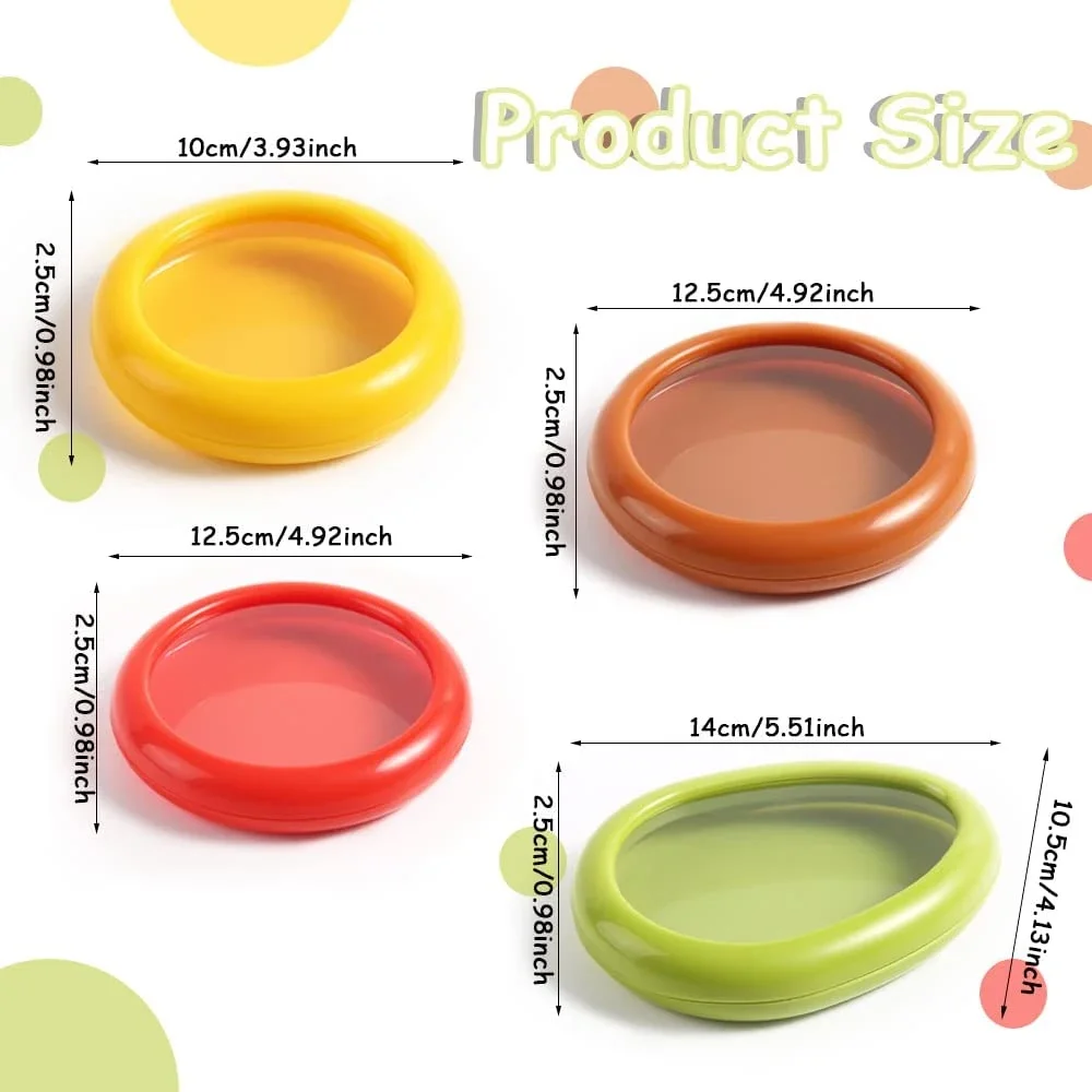 4pcs Innovative Gadgets Storage Keeper Reusable Containers Avocado Onion Lemon Tomato Saver Food Huggers Fresh Stretch Pod
