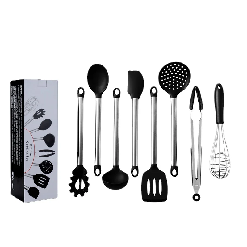 

8-Piece Nylon Kitchen Utensils Multifunction Shovel Spoon Set Non-Stick Kitchen Tools Set