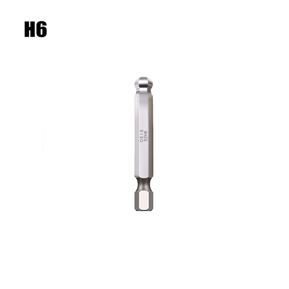 50mm Sechskant-Schraubendreher-Bit, Kugelkopf, langer magnetischer Schraubendreher-Bit, Kugelkopf-Schraubendreher-Bit, Hand H1,5 H2,5 H3 H4 H5 H6 H8 H10 – Detail 17