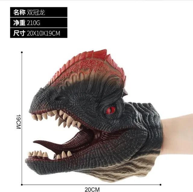 Cabeça de dinossauro macio garra luvas engraçado das crianças brinquedos  dublê adereços menino role-playing jogo de batalha modelo adulto crianças  presente - AliExpress