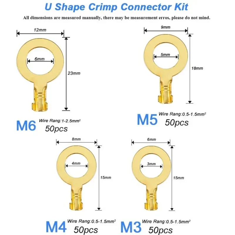 Wire Connectors Male Female Wire Box Insulated Cable Macho 2.8 6.3mm Electrical Crimp Terminals Termin Spade Connectors Assorted Kit