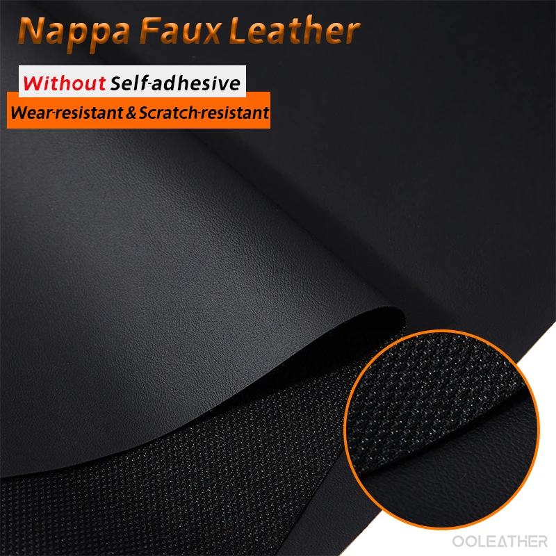 Premium Nappa Faux Leather Fabric - Soft, Waterproof, and Scratch-Resistant