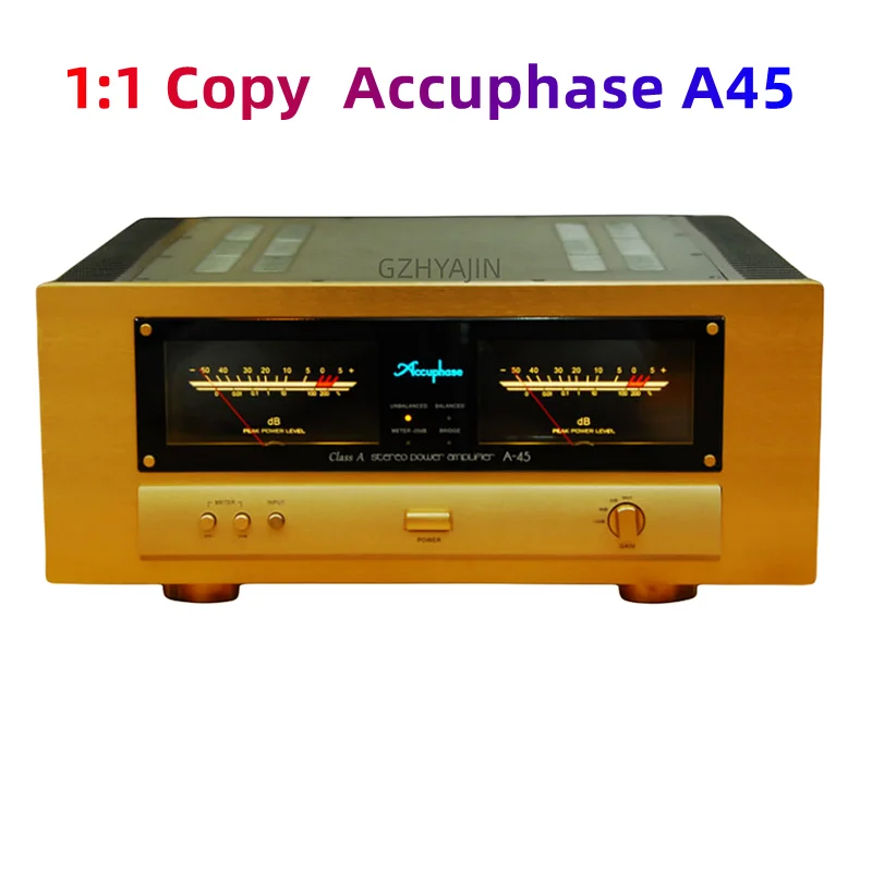 

NEW 1:1 Copy/Study Accuphase A45 Direct Engraving Circuit, Seiko-made Pure Class A Power Amplifier 90W*2