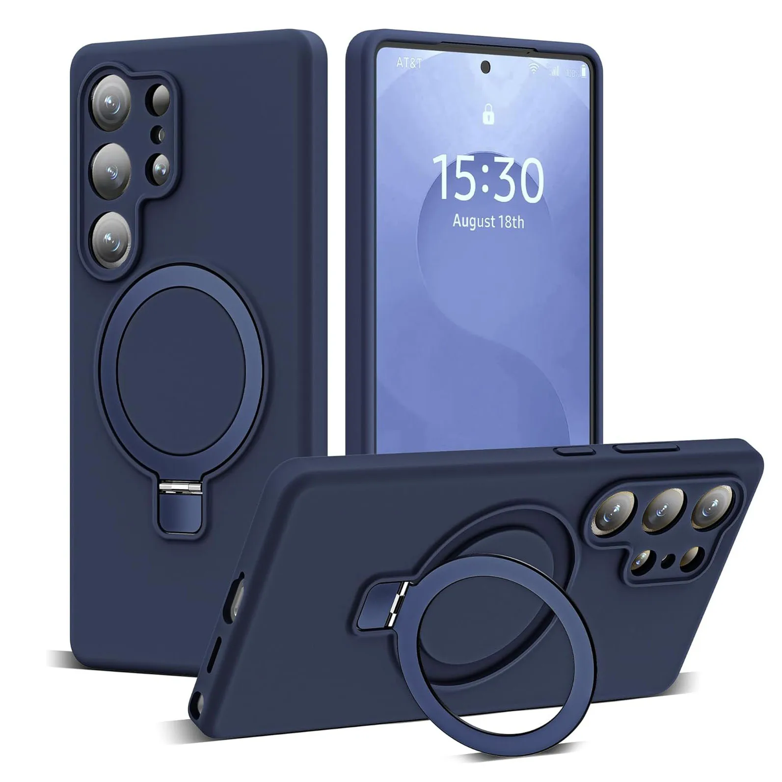 Liquid Silicone Magnetic Soft Phone Case Cover