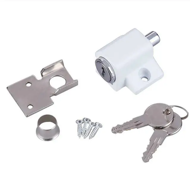 Sliding Window Door Keyed Lock, Push-in – Replace Broken Parts and Add Additional Home Security, Painted Diecast Case 2
