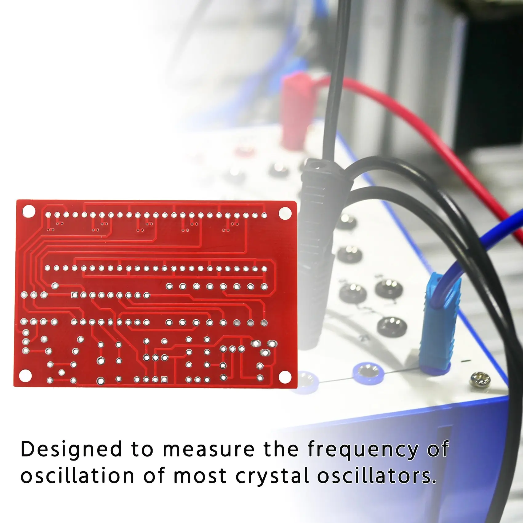 50 MHz Crystal Oscillator Frequency counter Testers DIY Kit 5 Resolution Digital Red