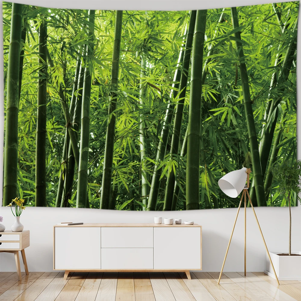 Tenture Murale L'art De Chine - Garden Welcome Spring, Coton Et Polyester
