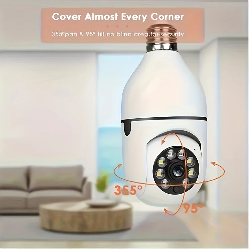 Wireless Security Camera Light Bulb 360 Degree