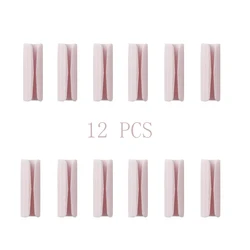Set of 12 Slip-Resistant Bedsheet Grippers and Mattress Fasteners (Pink 12PCS)