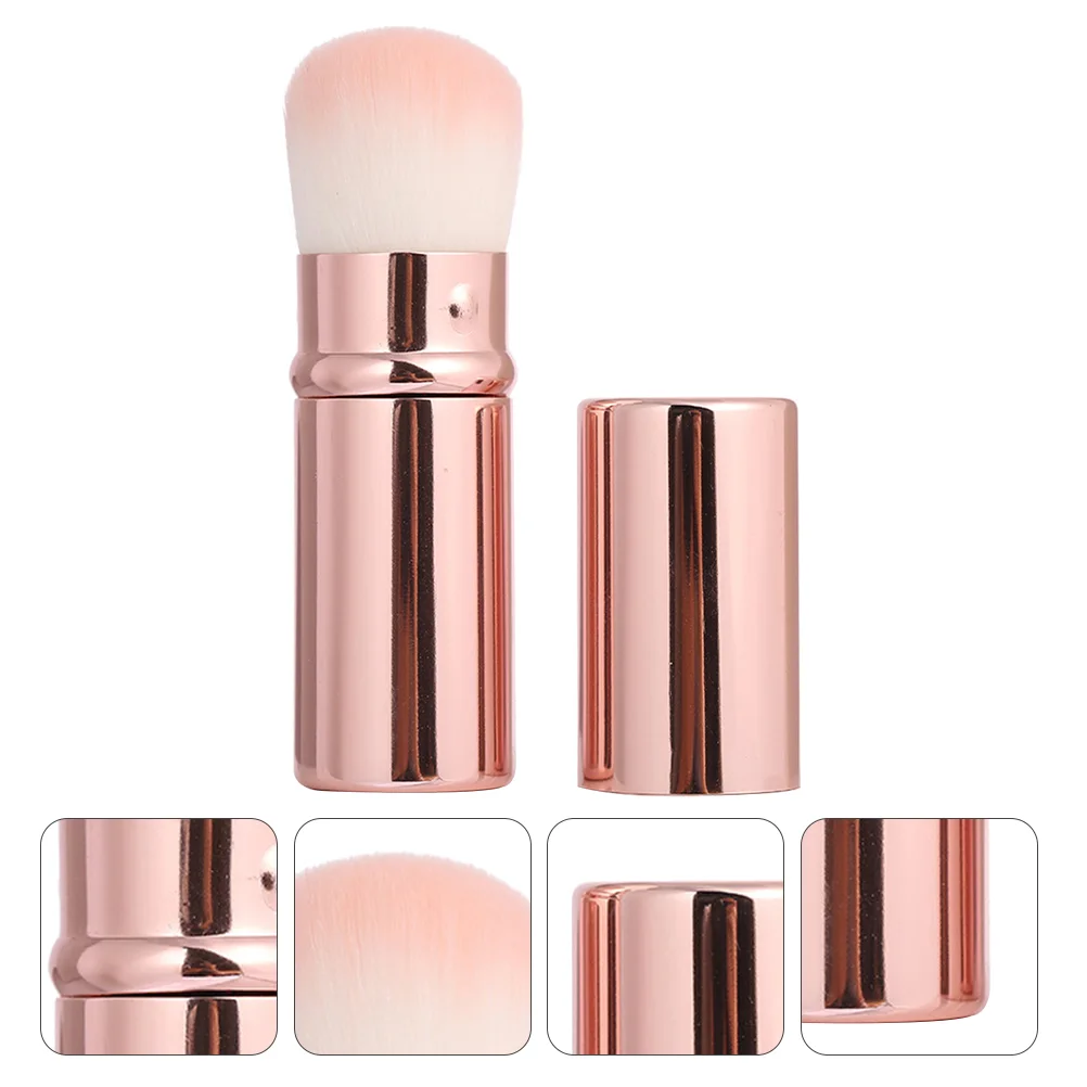 

Blush Brush Makeup Loose Powder Foundation Corrugated Silk Nylon Wool Women Cosmetics Travel