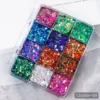 12 Color Eco-friendly PET Mixed Chunky Glitter Gift Box Set For Christmas Decoration Face And Body Glitter Gel 2