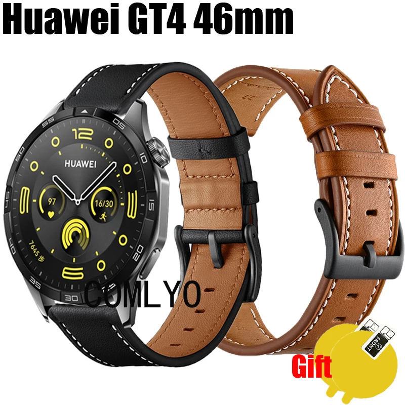 

Ремешок из натуральной кожи для Huawei watch GT 4 46 мм