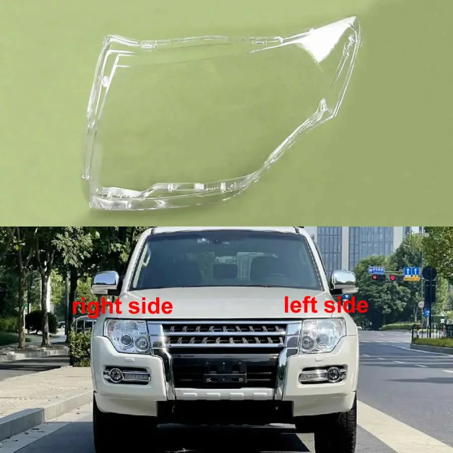 

For Mitsubishi Pajero V87 V93 V97 Lamp Shade Headlamp Shell Transparent Lampshade Headlight Cover Lens Plexiglass 2007-2018