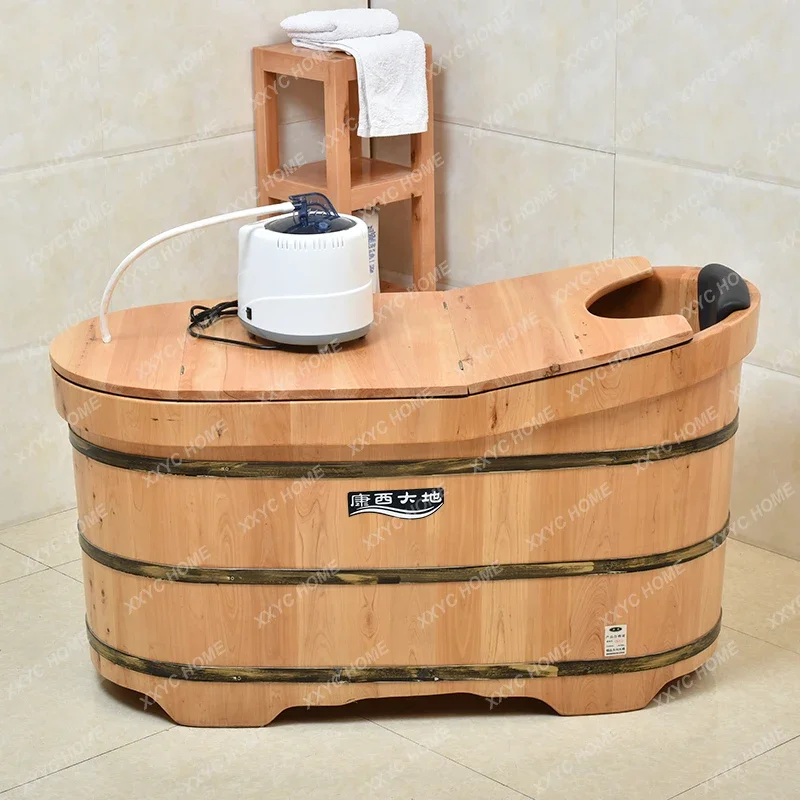 

Wooden barrel bath barrel adult soaking tub bath tub solid wood bathtub home adult full body bath tub baby