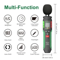 MASTFUYI FY8837 Sound Level Meter Portable Decibel Meter A/C-Weighted Noise Detector 30-130DB Mini Decibel Monitoring Device 2