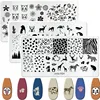 Catoon Cat Nail Stamping Plates Animal Image Flower Leaves Printing Stencil Nail Stamp Templates Nail Art Tool Nails Decoration 1