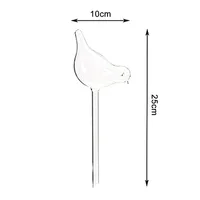 Plant Waterer Self Watering Globes, Bird Shape Hand Blown Clear Aqua Bulbs High Quality Automatic Flower Watering Device 6