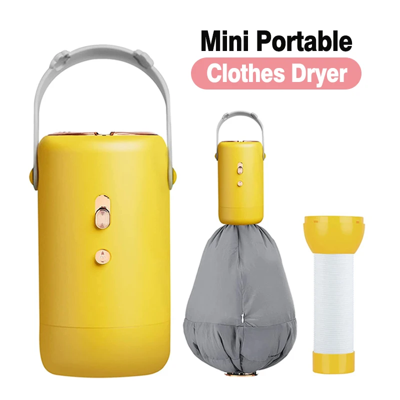 Mini Dryer, Portable Clothes Dryer for Apartments, Portable Small Mini  Dryer Machine, Travel Clothes Dryer, Suitable for Swimwear, Panties,  Underwear