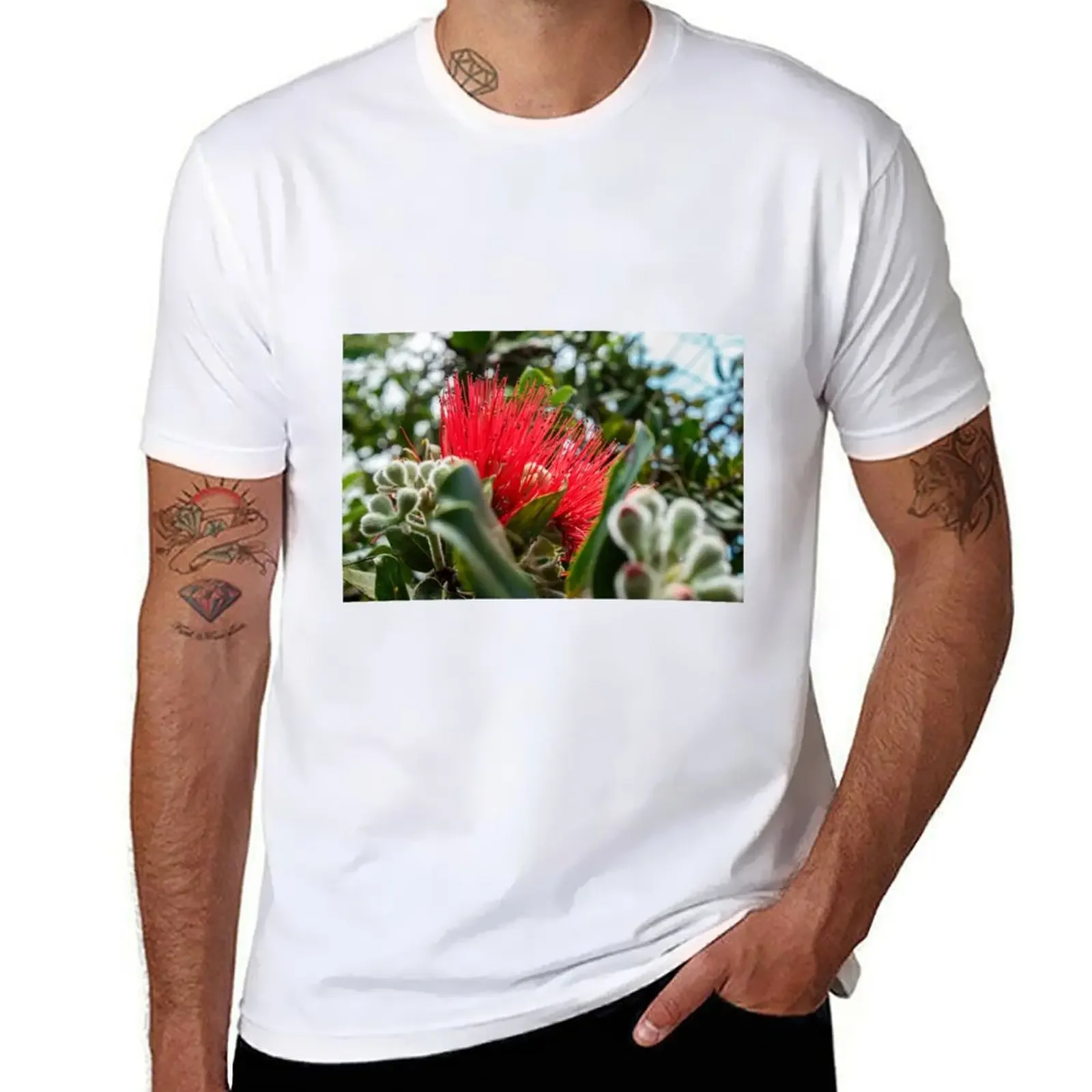 

Ohia Lehua T-shirt tops shirts graphic tees t shirts for men cotton