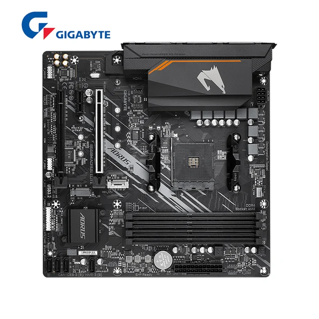 GIGABYTE GA B550M AORUS ELITE New Micro-ATX AMD B550 DDR4 4733(O.C.)MHz M.2 USB3.2 128G  Double Channel Socket AM4 Motherboard 2