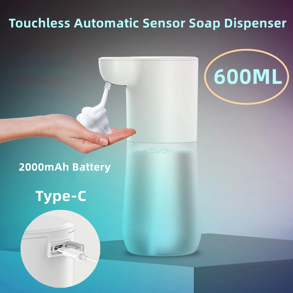 เครื่องซักด้วยมือแบบสัมผัสอัตโนมัติ, เครื่องเครื่องจ่ายสบู่เหลวแอลกอฮอล์ทำจากโฟมแบบเหนี่ยวนำอัตโนมัติขนาด350/600มล. เครื่องเครื่องจ่ายสบู่เหลวของเหลวอัจฉริยะ 1