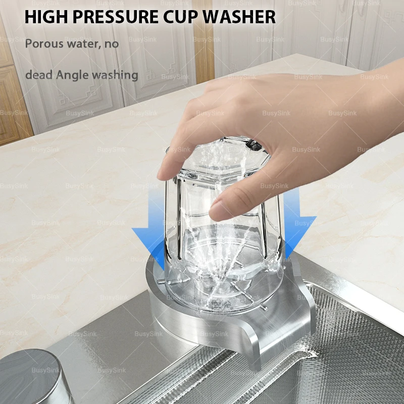 Kitchen Household Sink Stainless Steel Large Single Sink Dishwashing Basin wash vegetables Multifunctional Kitchen