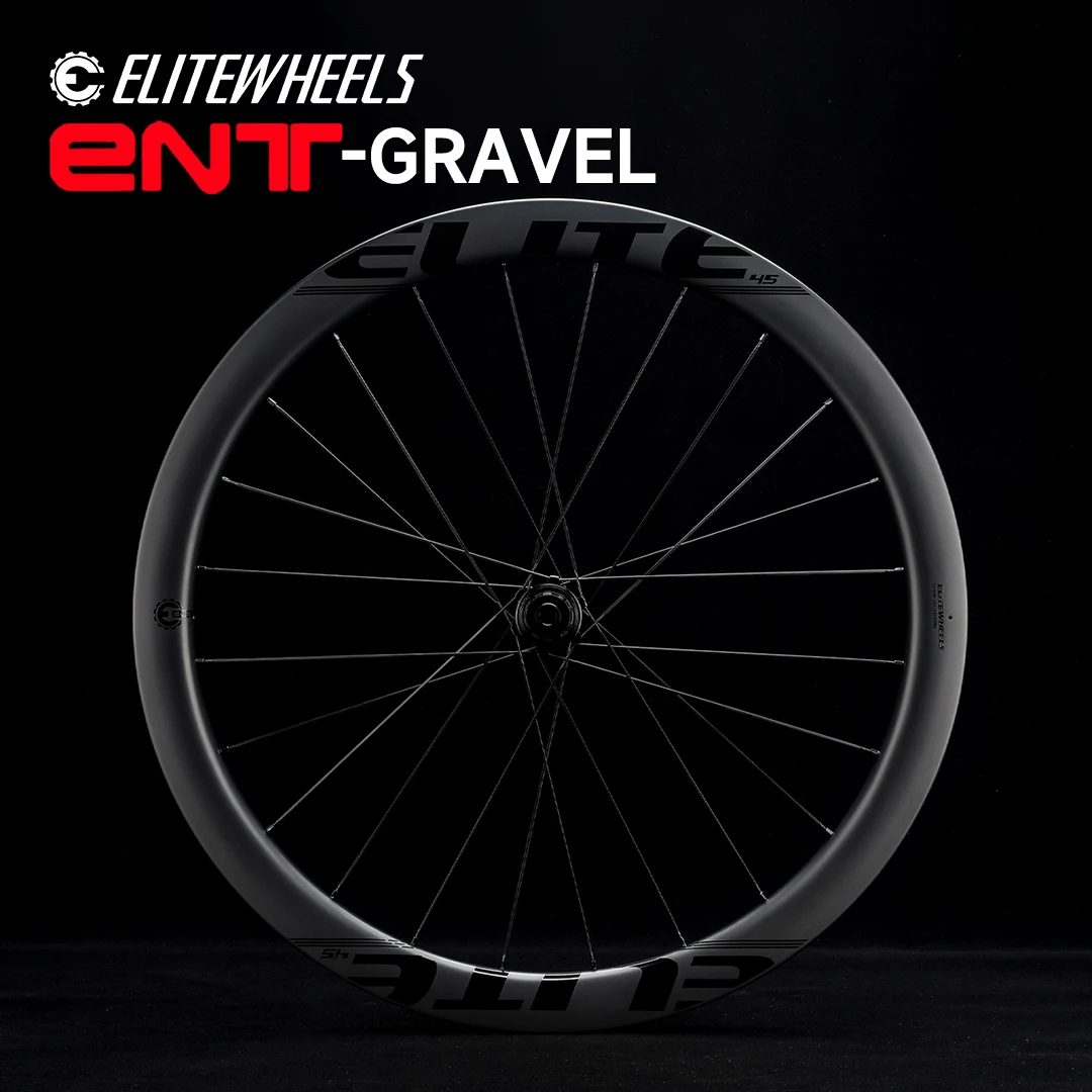 Paire De Roues Carbone 700c Pour Vélo De Course – Frein à Disque, Axe Traversant, Tubeless Ready
