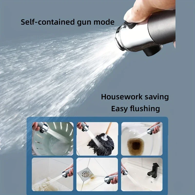 High-Pressure Adjustable Rainfall Shower Head with Water Saving Design