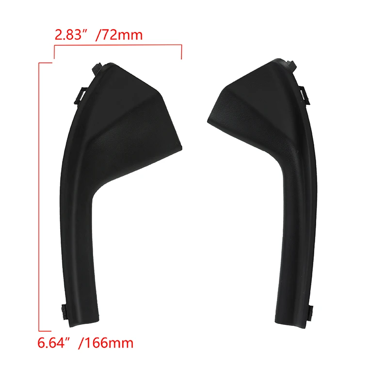 Front Windshield Wiper Side Trim Cover Water Deflector Cowl Plate Lower Corners Nissan Tiida/Latio Nissan Versa 1 Pair windshield cowl grille cover