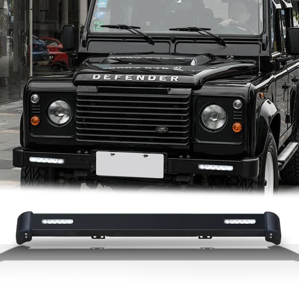 

4x4 Accessories Front Bumper with led lights for Land rover Defender 90 110 bull bar Accessories Original Type Bumper