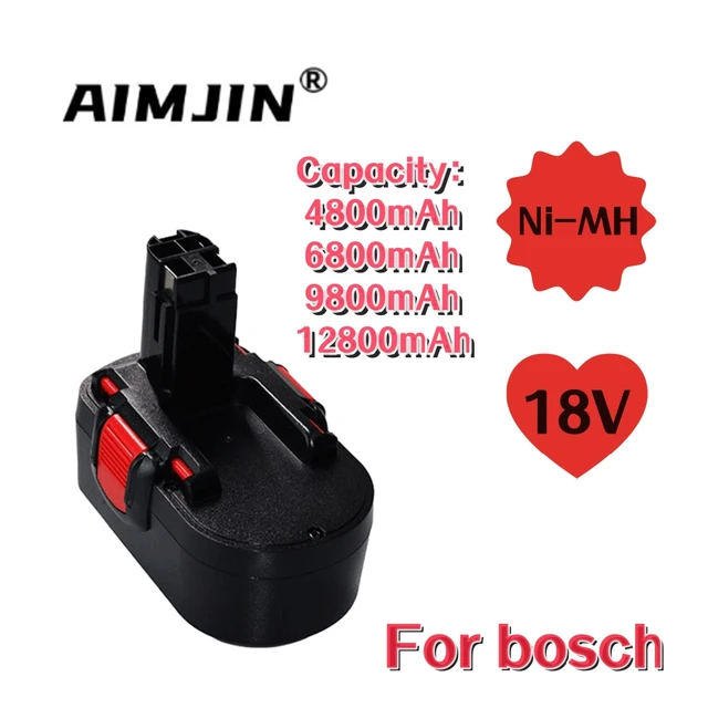 18V 4.8Ah/6.8Ah/9.8Ah/12.8Ah For Bosch BAT025 Rechargeable Battery