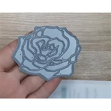 Newest Hot Sale Metal Cutting Dies Rose Flower Handmade Diy Gift Card Scrapbook Decorate Stencil Craft Knife Embossing Template