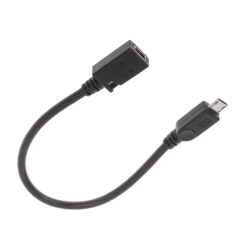 Y1UB 22cm USB 2.0 Micro USB Female to Mini 5 pin Male Extention Converter Cable Data Adapter Converter Cable Cord