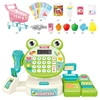 Girls Pretend Play Supermarket Toy Kid Supermarket Cash Register Toy Set Children Role Play Game Christmas Gift for Kids 3