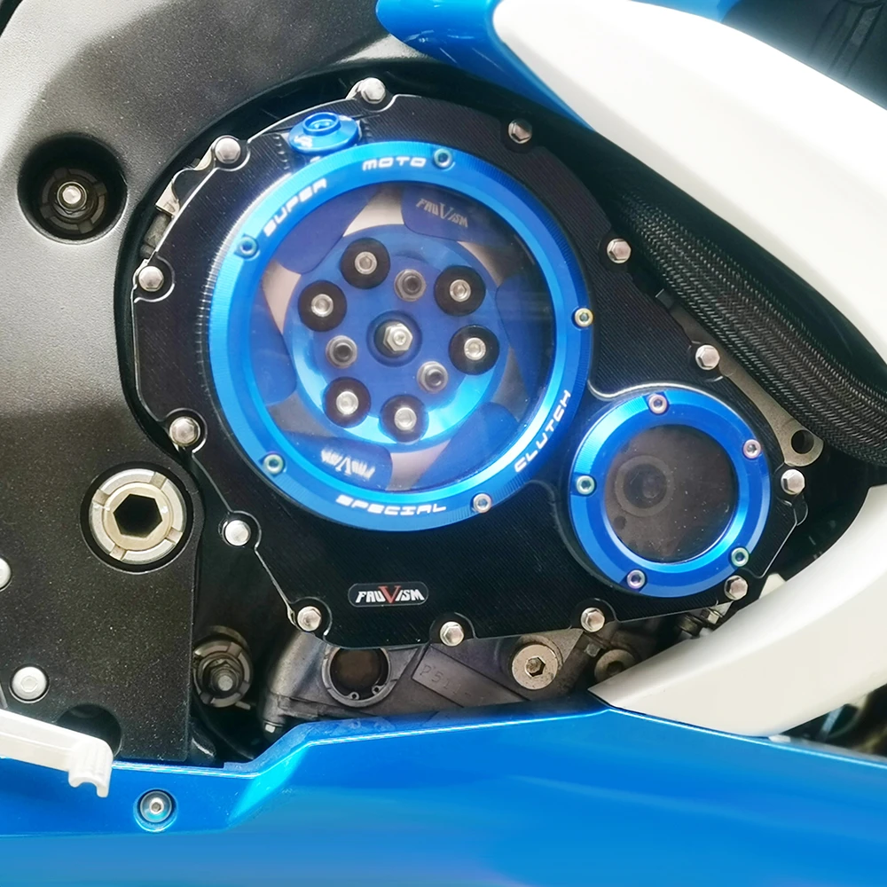 スズキ用クリアクラッチカバー、gsxr600、gsxr750、2006-2022