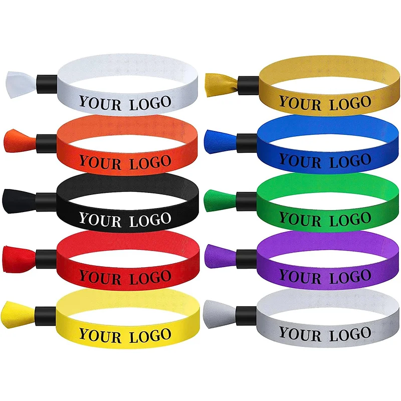 50100200PcsClothPartyBraceletsEventWristbandsColoredWrist