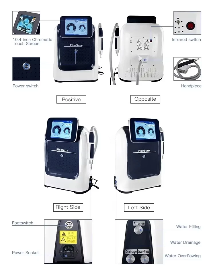 Picosure Laser Tattoo Removal Machine For Sale 9 <h3 class="features--headline">Features and benefits</h3> Safe and effective - non-invasive, high efficiency, minimal side effects Quick Treatment - process is quick,without significant downtime. Tattoo Removal - Effective for all skin types removes all ink colors Other skin treatment - Pigmentation correction, Skin rejuvenation, skin revitalization, acne scar removal <hr /> <h5></h5> <h5><span class="tw-text-2xl tw-font-bold" style="color: #99ccff;">IN STOCK READY TO SHIP</span></h5> <h5><span class="tw-text-2xl tw-font-bold" style="color: #99ccff;">1 YEAR WARRANTY + 3 YEAR TECH SUPPORT</span></h5> <h5><span class="tw-text-2xl tw-font-bold" style="color: #99ccff;">30 DAY MONEY-BACK AND <a href="https://salonmachines.com/refund_returns/">RETURN POLICY</a></span></h5> <h5><span class="tw-text-2xl tw-font-bold" style="color: #99ccff;">FREE WORLDWIDE SHIPPING <a href="https://salonmachines.com/shipping-policy/">SHIPPING POLICY</a> </span></h5> <h5><span class="tw-text-2xl tw-font-bold" style="color: #99ccff;">PROFESSIONAL BEAUTY <a href="https://salonmachines.com/">SALON MACHINES</a> EQUIPMENT</span></h5> <div class="product-block product-block--sales-point"></div> Picosure Laser Tattoo Removal Machine For Sale