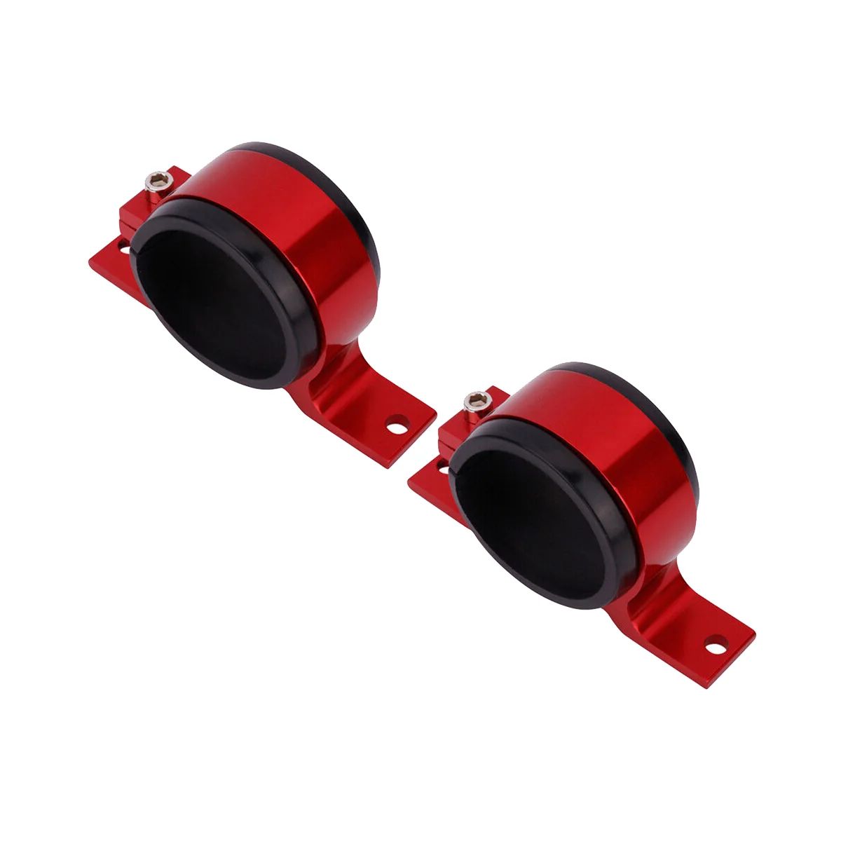연료 펌프 단일 마운트 브래킷 연료 필터 외부 브래킷 클램프 크래들, 레드 60mm, 044 BOSCH 380LPH 300LPH 용, 2 개