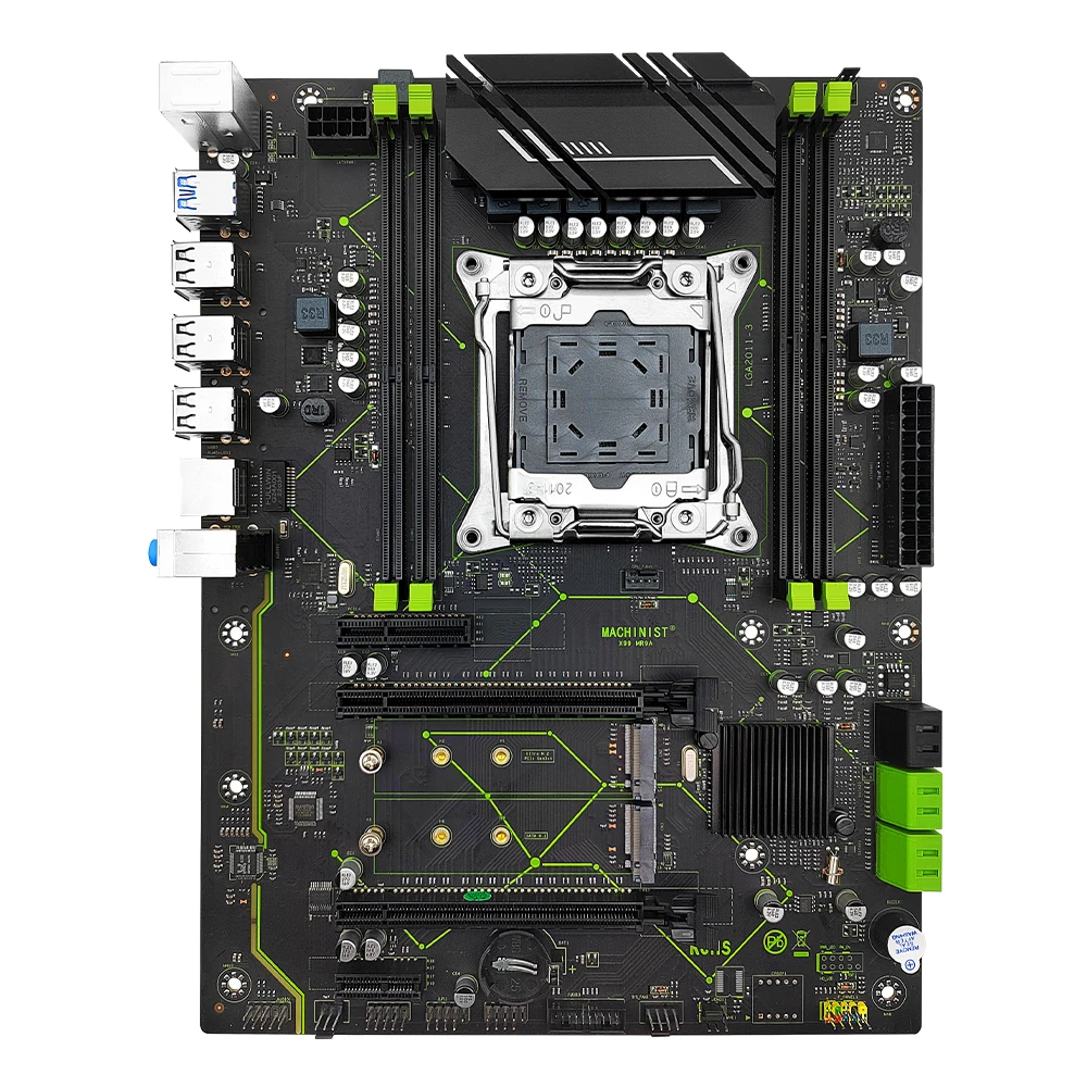 Machinista X99 Placa-mãe Suporte Lga 20113 Xeon e5 v3 v4 Processador Cpu Ddr4 Ram Memória de Quatro Canais Atx Nvme M.2 X99 Mr9a - Imagem 6