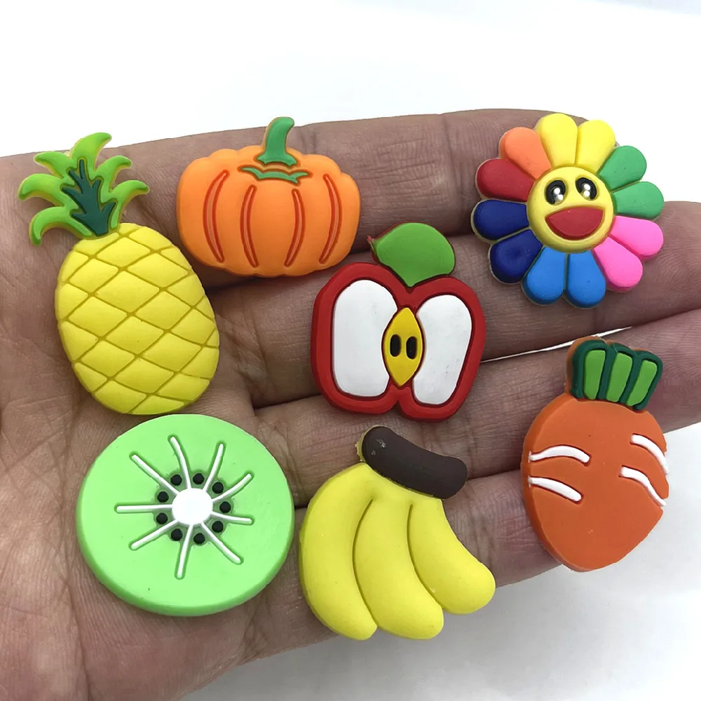 14pcs Cute Simulation Vegetable Fruit Charms Soft Flat Back Resin Jewelry Making Scrapbooking DIY | Дом и сад