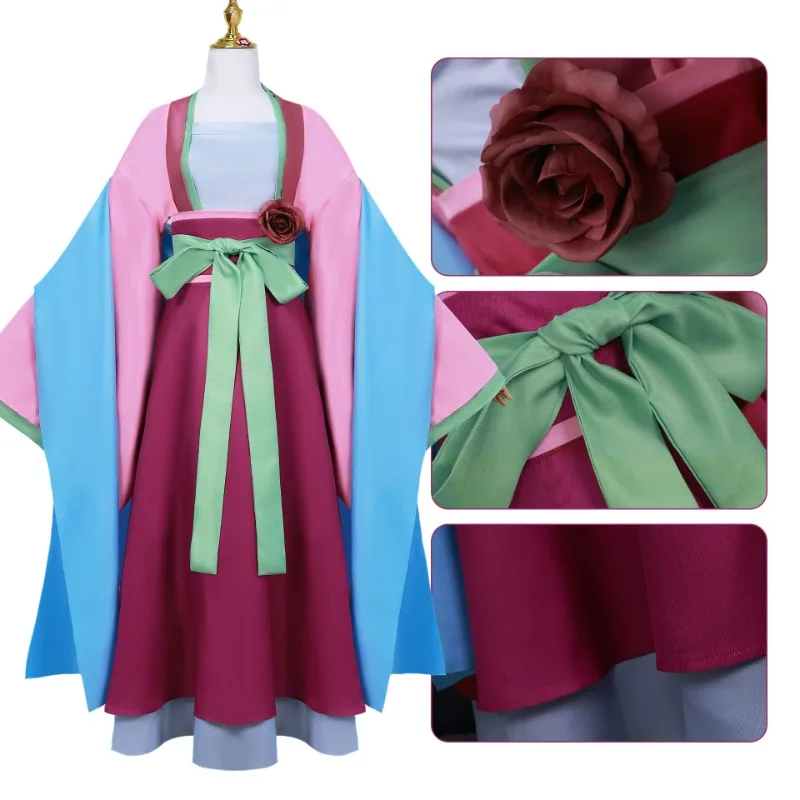 Maomao Apothecary Cosplay Dress - Traditional Hanfu Full Set 8 Dress Detail