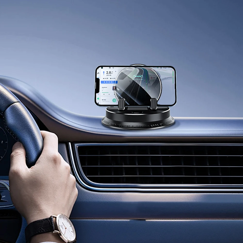 Universal Dashboard Phone Stand 360 Degree Rotation Phone Bracket Mobile Phone Holder for Car Dashboard: 3 - 5 Days Free Delivery Only UK