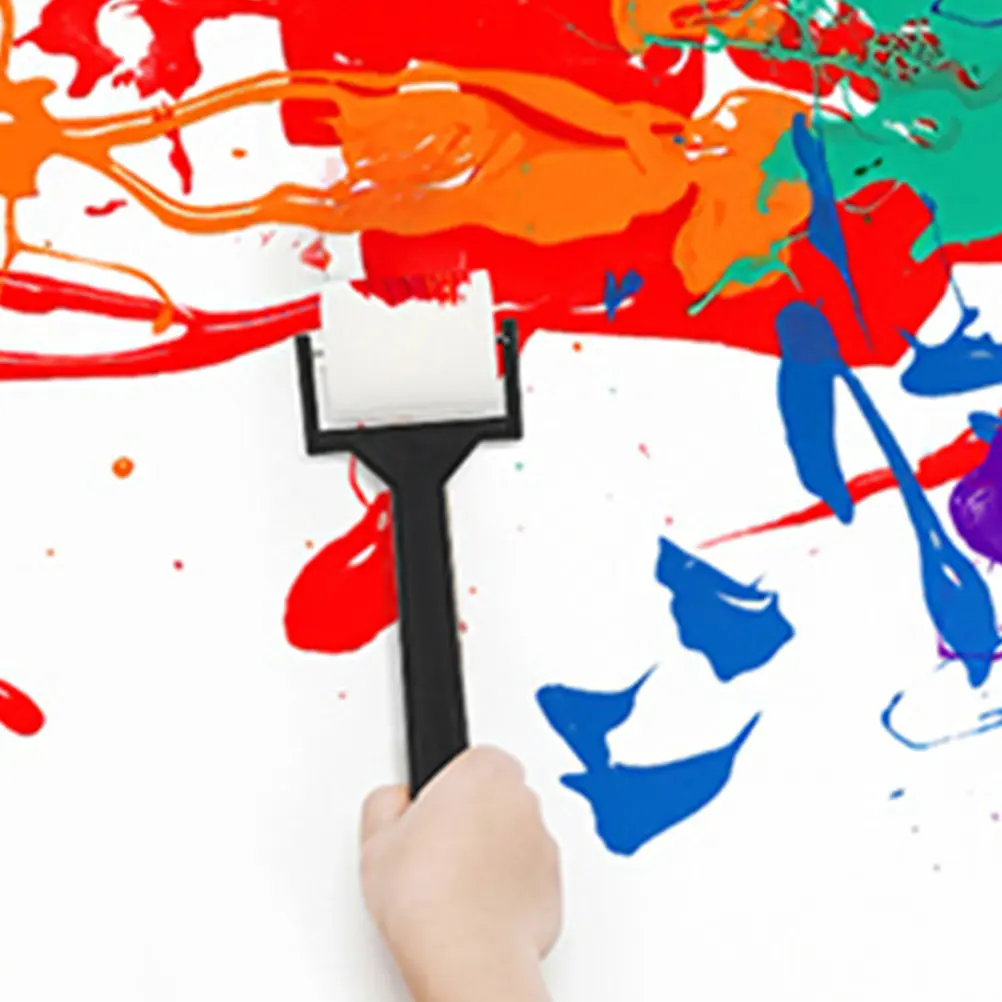 9Pcs 어린이 그림 브러쉬 롤러 스폰지 미니 페인트 브러쉬 홈 스쿨 아트 프로젝트 사용을위한 크리 에이 티브 DIY 드로잉 도구