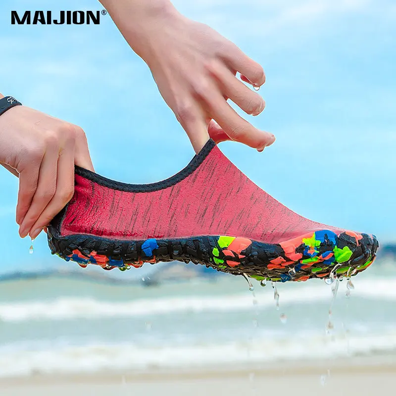 Swimming Trekking Non Slip Water Shoe Comfortable Men Women Aqua Shoe Elastic Surfing Beach Barefoot Quick Dry Beathable Sneaker