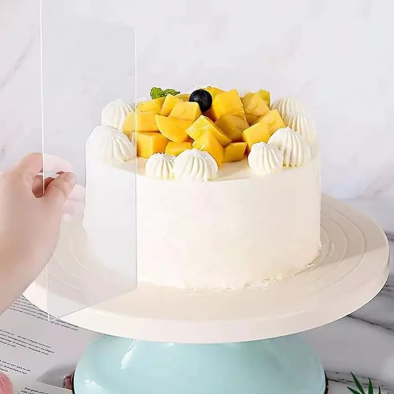 Cake Decorating Smoother Edge Comb Icing Scraper Fondant Tools for Perfect Cake Edges Stripes Polishing Essential for Bakers