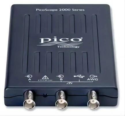 Picoscopio 2205A Pc Usb Oscilloscopio, Picoscopio 2000, 2 Canali, 25 Mhz, 200 Msps, 16 Kpts, 14 Ns