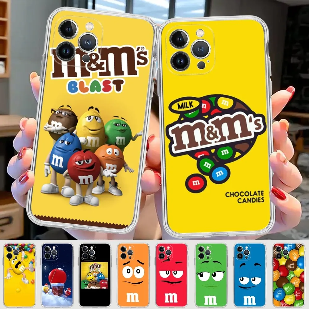 Custodia Per Telefono M-M & Ms-S C-Chocolate Per Iphone 15 8 7 6 6S Plus X Se 2020 Xr Xs 14 11 12 13 Custodia Per Cellulare Mini Pro Max