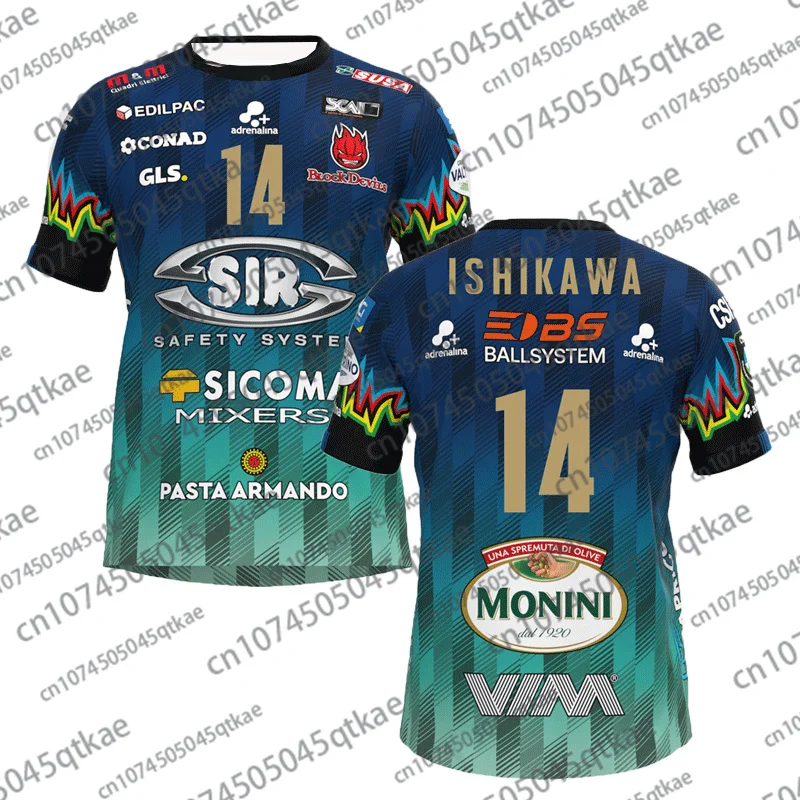 2025Men Women No. 14 Volleyball Jersey Sir Safety Perugia