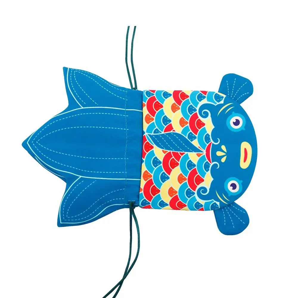 

Ethnic Style Fish Blessing Bag Antique Koi Carp Brocade Coin Purse Jewelry Packaging Small Pouch Jewelry Bags Car Hanging